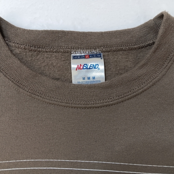 90s Jerzees Western Michigan University Brown Crewneck Sweater M - Picture 3 of 3